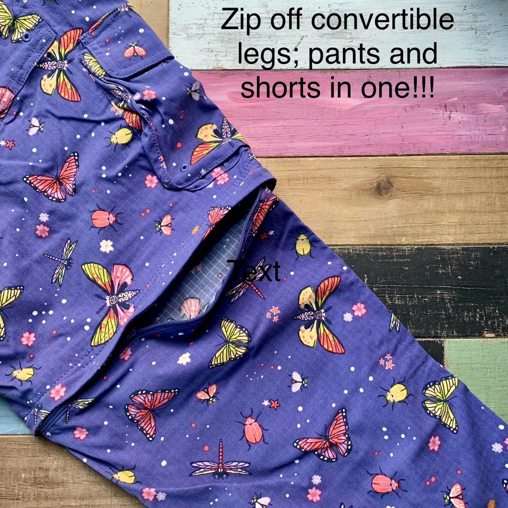 NWT Duluth Small Heirloom Gardening Convertible Bib Overalls Indigo Backyard Bug - Picture 5 of 11